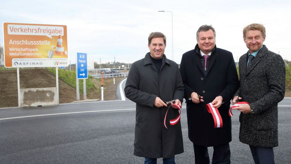 FPÖ _ Eröffnung Autobahnabfahrt Wimpassing 19.11.2019 Quelle Land OÖ_Kadauer