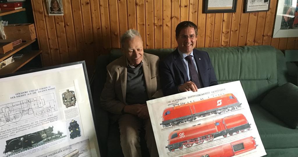 Bürgermeister mit SigiStrasse und 2 seiner Bilder