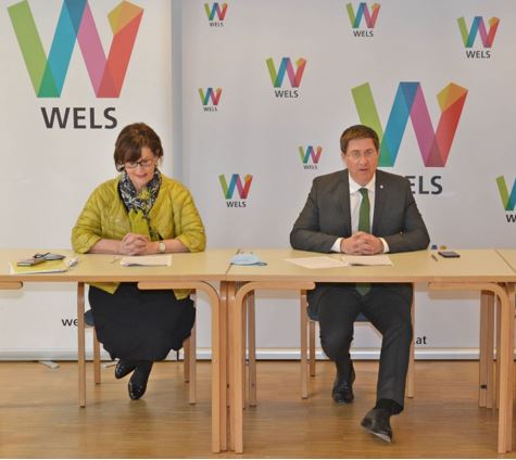 Pressekonferrenz: Bürgermeister mit Stadträtin Josseck-Herdt