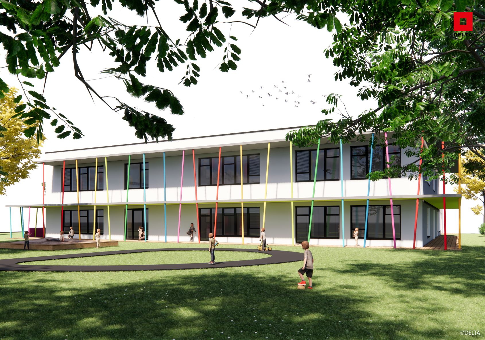 Visualisierung Kindergarten Lessingstraße
