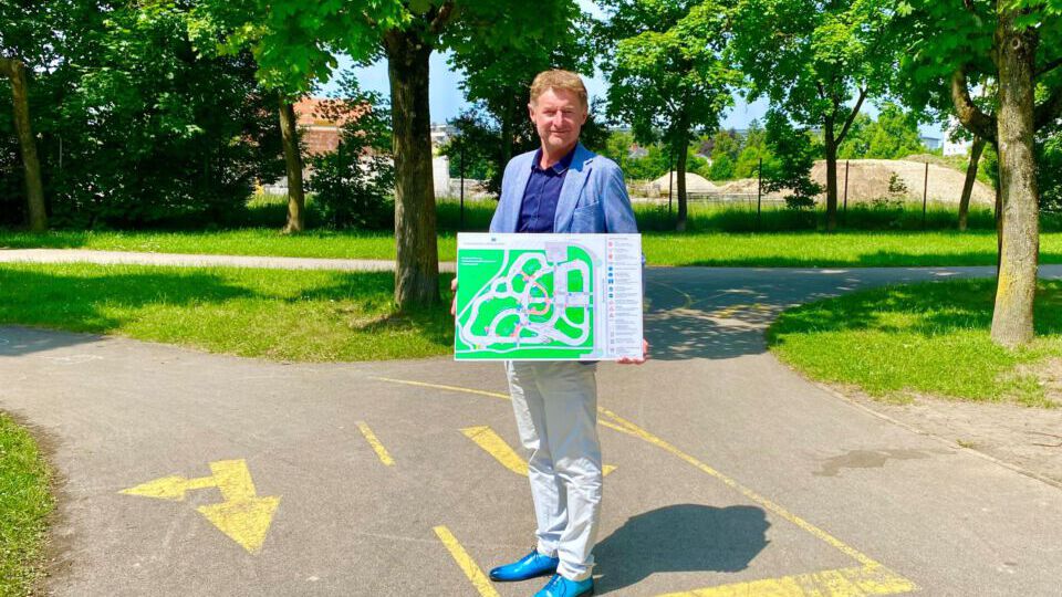 Vizebürgermeister Kroiß im aktuellen Verkehrserziehungsgarten