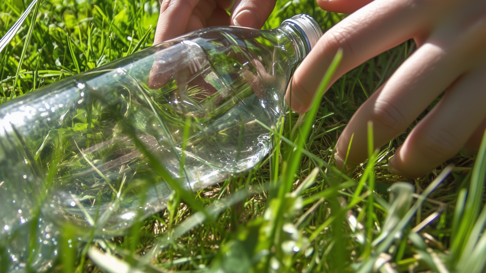 Hand Plastikflasche