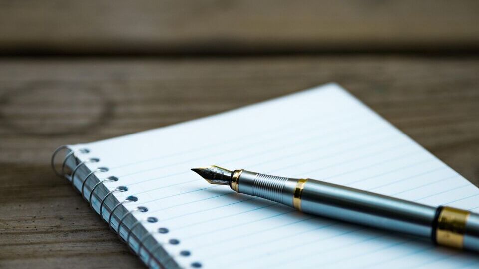 Block mit Stift